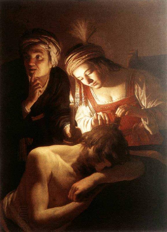 Gerard van Honthorst Samson and Delilah oil painting picture